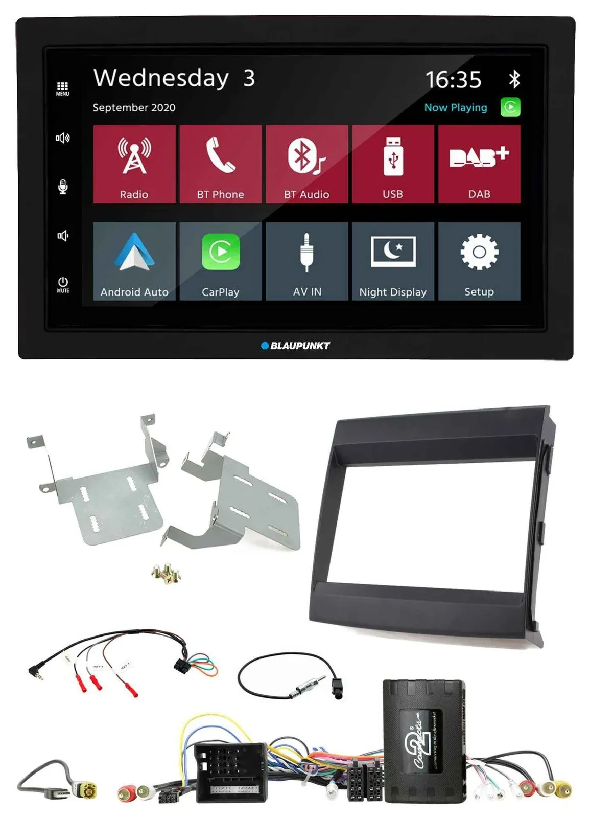 Blaupunkt DAB Bluetooth USB Lenkrad 2DIN Autoradio für Porsche Cayenne 11-16 Inf