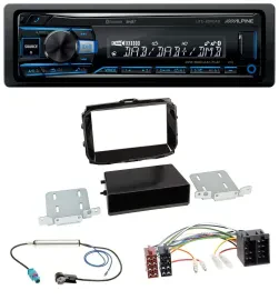 Alpine USB Bluetooth DAB MP3 Autoradio für Alfa Giulietta ab 2013 ISO piano-schw