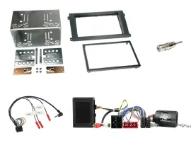 Radioset Lenkradadapter Doppel DIN Autoradio für Porsche Cayenne 2002-2007 schwa