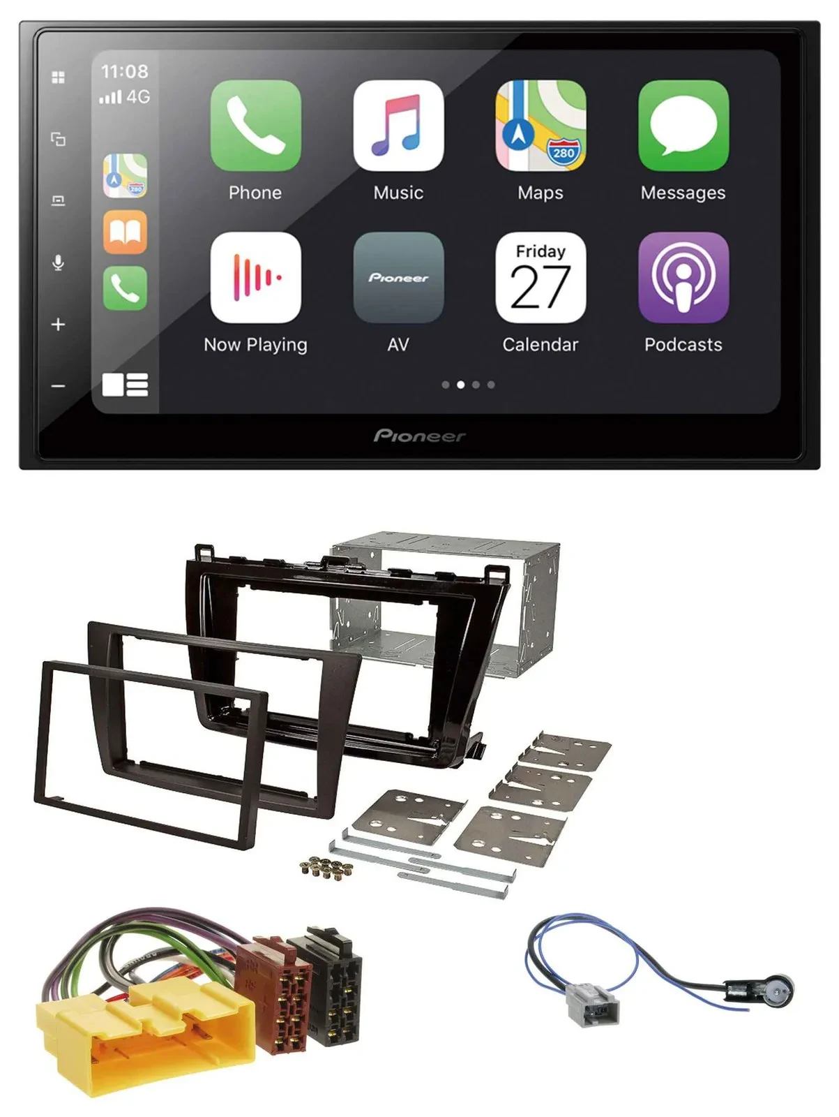 Автомагнитола для Mazda 6 (2008–2012) Pioneer 2DIN, Bluetooth, DAB, USB, MP3