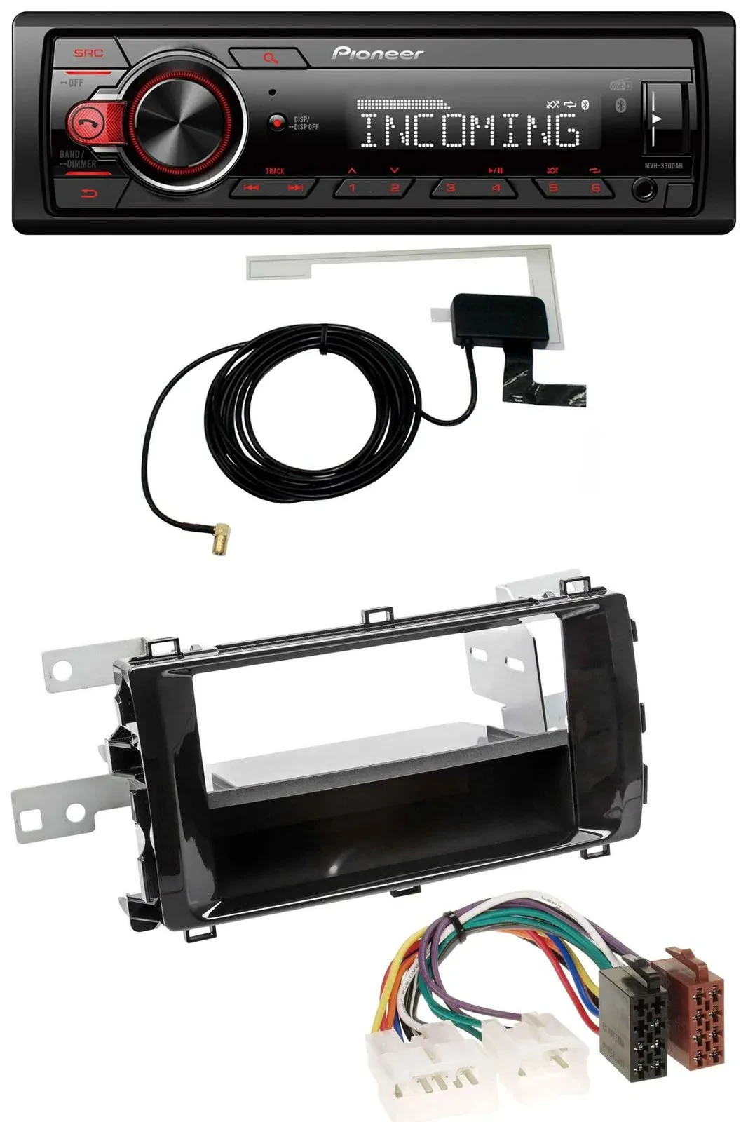 Автомагнитола Pioneer USB MP3 DAB Bluetooth для Toyota Auris (с 2013), черный