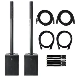 D.A.S. Audio ALTEA-DUO-20A Black Column Array 2-Pack with Cables