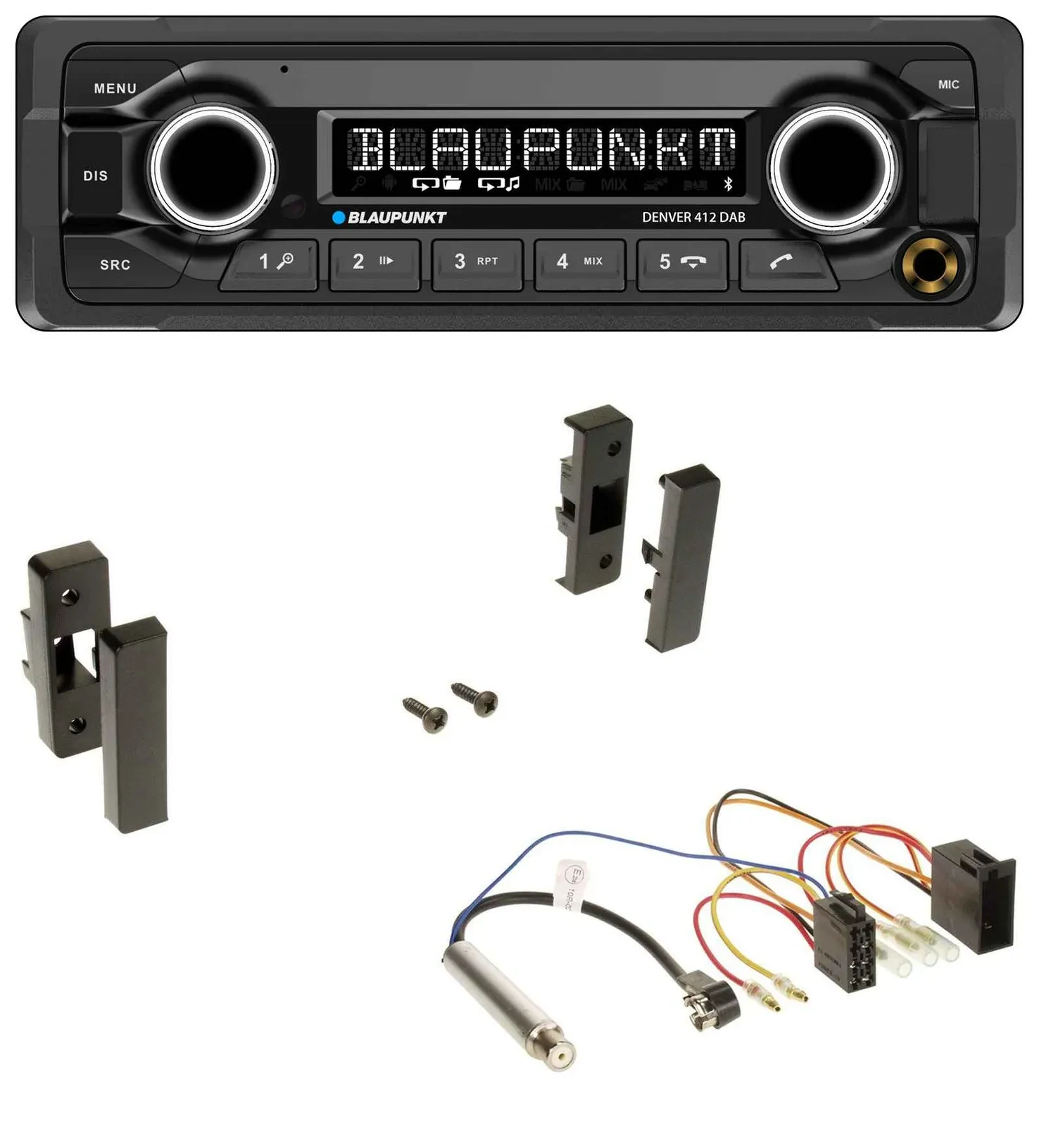 Blaupunkt Bluetooth DAB MP3 USB Autoradio für Audi A3 (8L, 1996-2000)