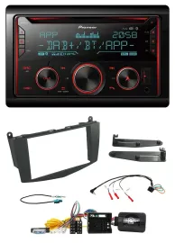 Pioneer 2DIN DAB Lenkrad Bluetooth USB CD Autoradio für Mercedes C-Klasse 07-11