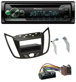 Автомагнитола Pioneer USB MP3 DAB AUX CD темно-коричневый для Ford C-Max/Kuga