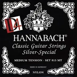 Струны для классической гитары Hannabach 815MTDURABLE Black SILVER SPECIAL 28-43