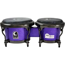 Бонго Toca Jimmie Morales Signature Series Purple Sparkle Bongos 7 and 8.5 in.