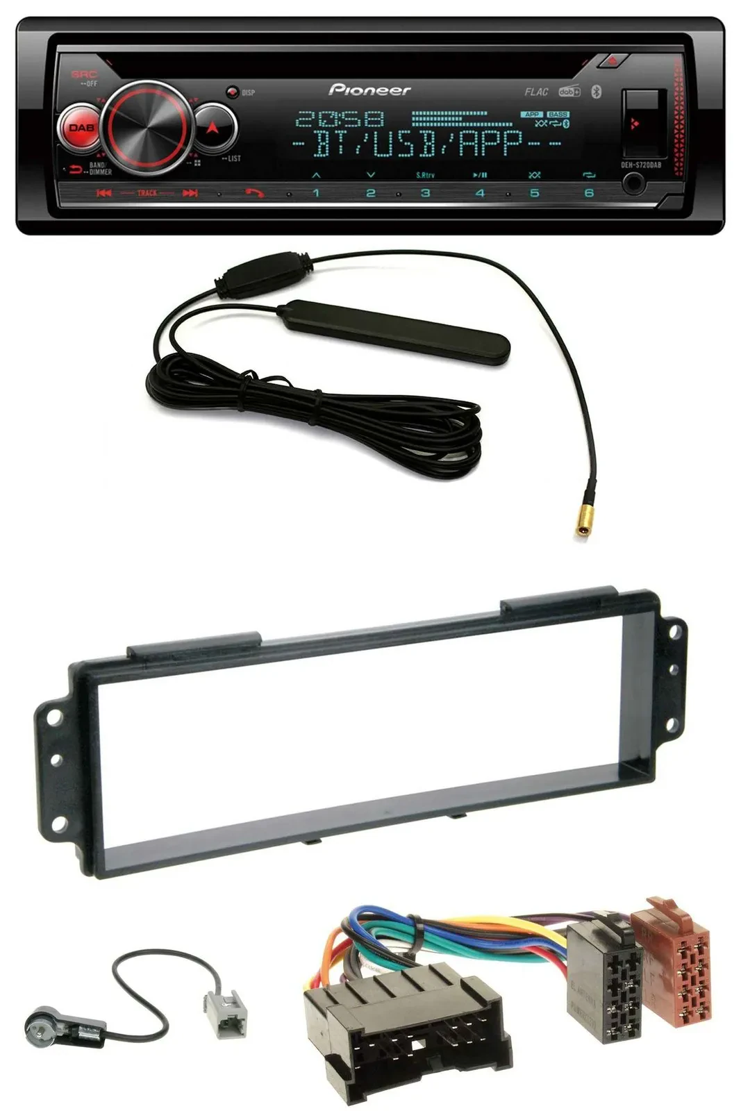 Автомагнитола для Kia Picanto (2008–2011) Pioneer USB, DAB, MP3, Bluetooth, CD