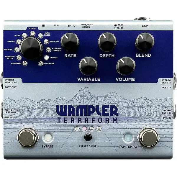 Педаль эффектов для электрогитары Wampler Terraform Modulation Multi-Effects Pedal