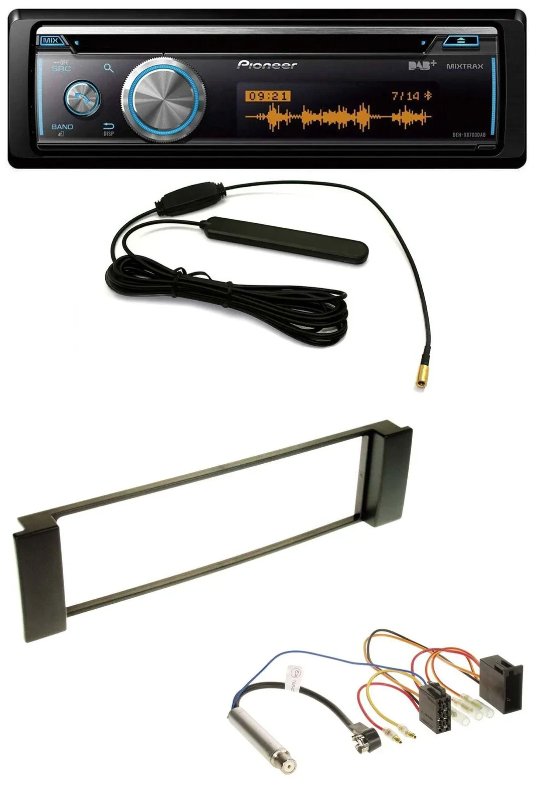 Автомагнитола для Audi A3 8L 2000–2003, A6 C5 2001–2005 Pioneer CD, USB, Bluetooth, DAB, MP3