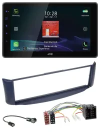 JVC DAB MP3 Bluetooth USB Autoradio für Smart ForTwo 450 blau ohne Metallschacht