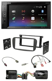 Pioneer Bluetooth Lenkrad USB 2DIN DAB DVD Autoradio für Ford S-Max Mondeo 2007-