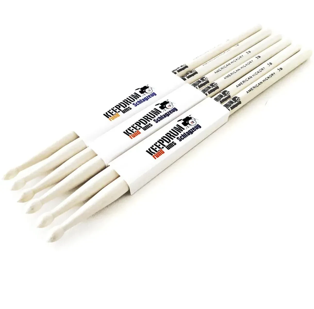 Барабанные палочки keepdrum 5B Hickory (3 пары)