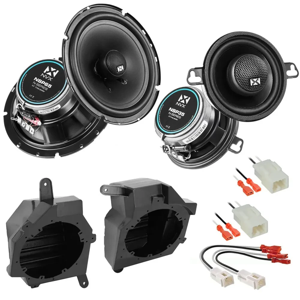 2018-2024 Jeep Wrangler JL Knee Panel Speaker Upgrade Kit by NVX