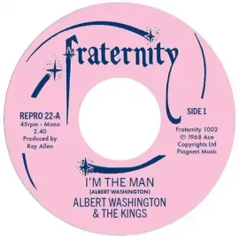Виниловая пластинка Albert Washington - I'm The Man / Case Of The Blues [New 7" Vinyl] UK - Import
