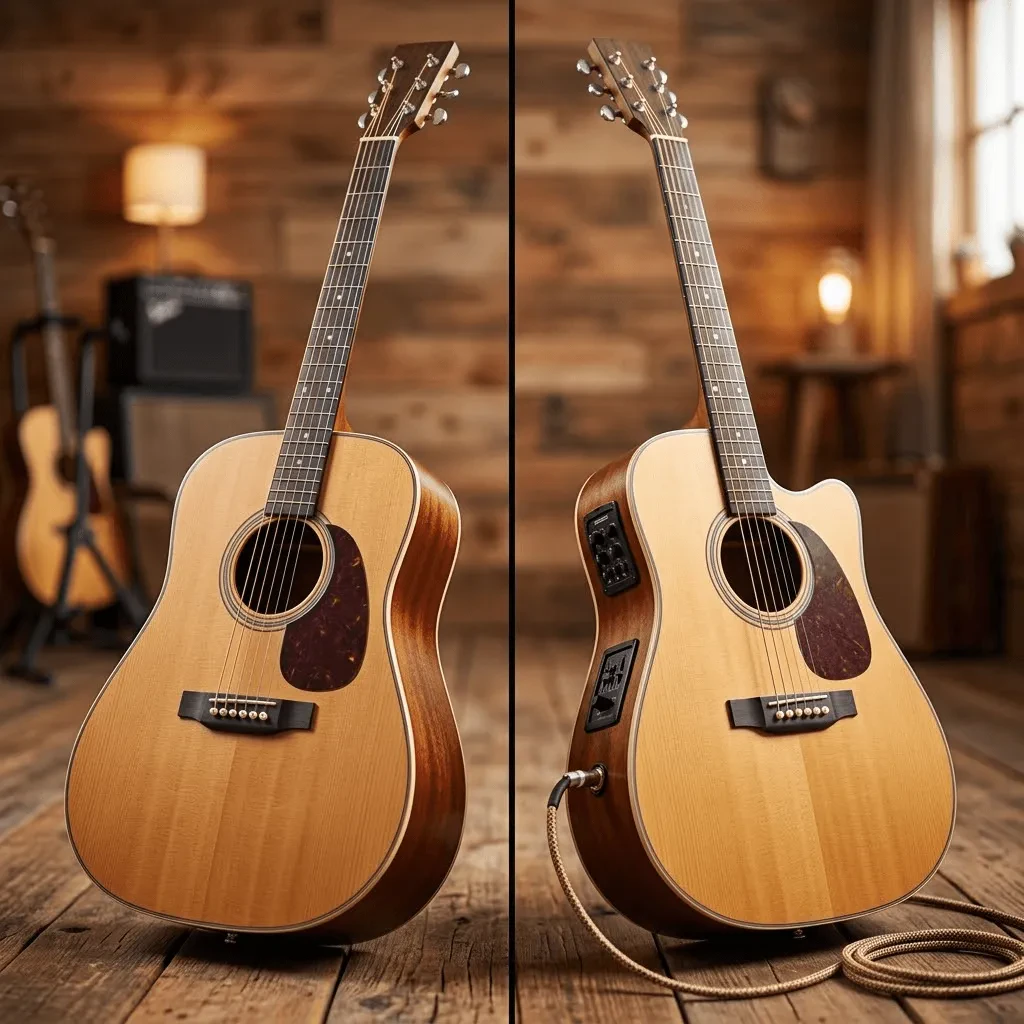 Акустическая или электроакустическая гитара: в чем разница и что лучше выбрать