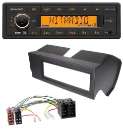 Continental 1DIN DAB MP3 AUX USB Autoradio für Fiat Panda (bis 2002) - schwarz