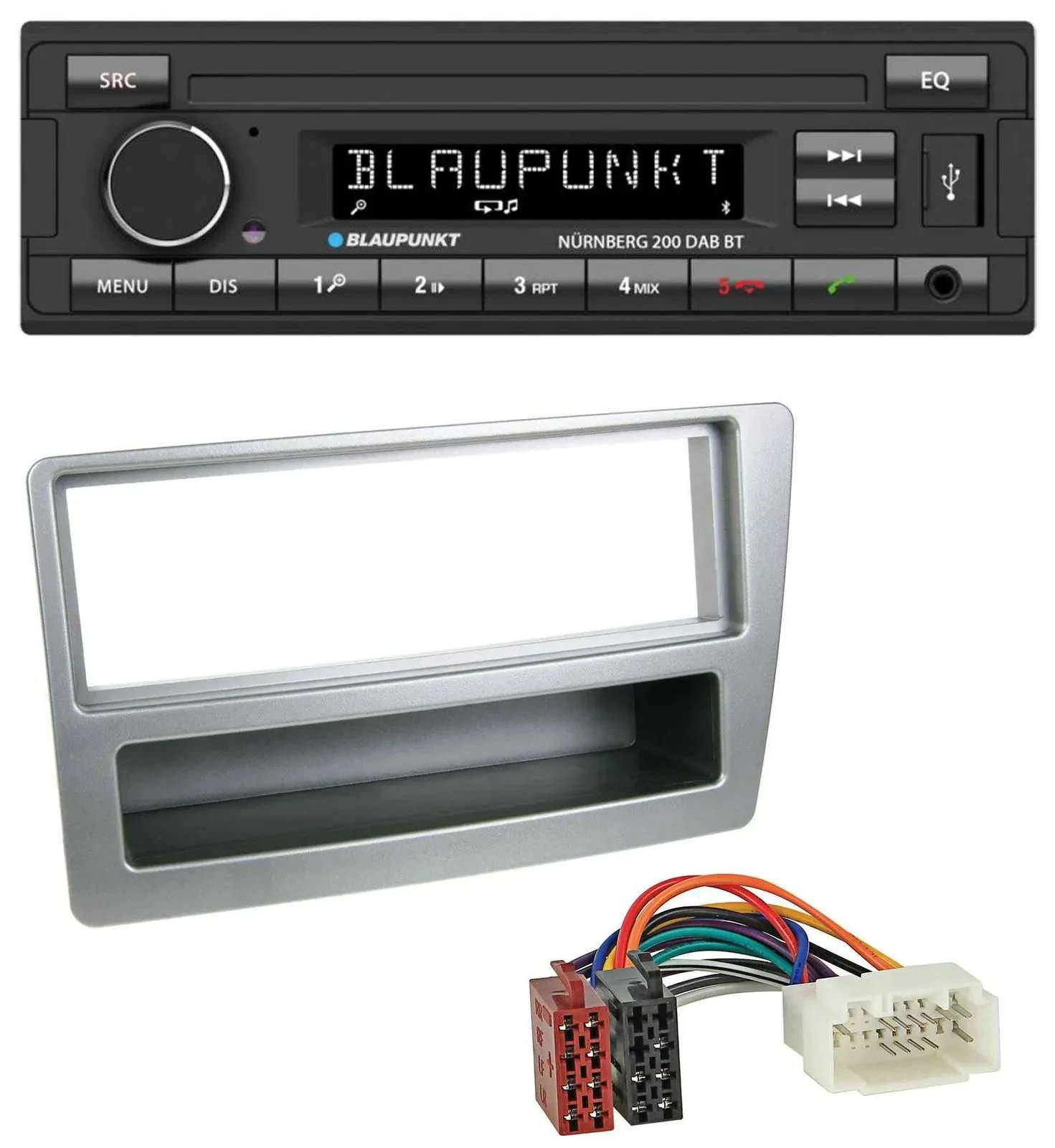 Blaupunkt USB DAB MP3 Bluetooth Autoradio für Honda Civic 04-06 silber autom. Kl