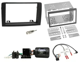 Radioset Lenkradadapter Doppel DIN Autoradio für Fiat Idea 06-12 schwarz
