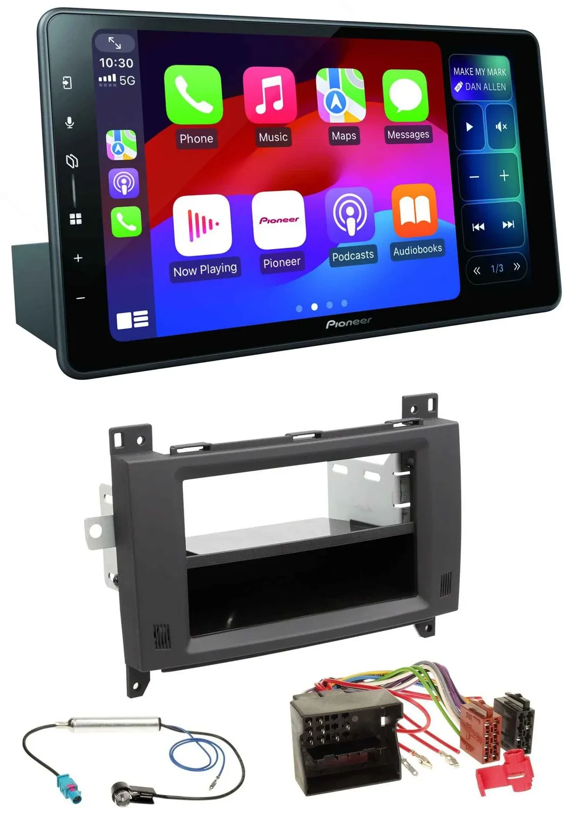 Pioneer Bluetooth DAB MP3 USB Autoradio für Mercedes Vito Viano 06-14 Rubbertouc