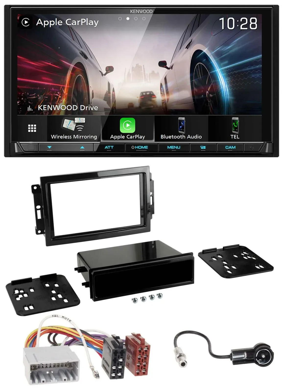 Автомагнитола для Chrysler PT Cruiser/300C/Dodge Kenwood 2-DIN, MP3, USB, DAB, Bluetooth
