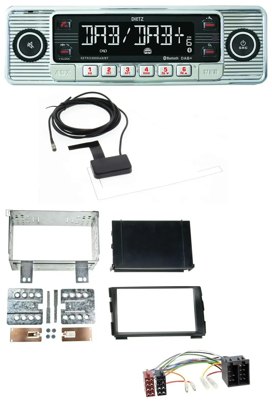 Dietz Bluetooth USB MP3 DAB Autoradio für Kia Ceed 09-12 proCeed 11-13