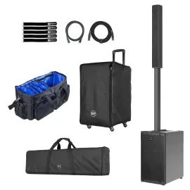 RCF EVOX-J11 12" Three-Way Column Array Black with Rolling Cover