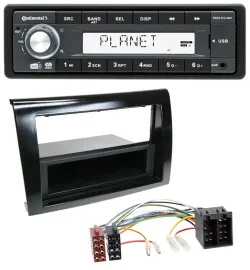 Continental MP3 AUX USB DAB 1DIN Autoradio für Fiat Bravo (ab 2007)