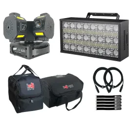 SPIN-FURY Laser Light BEAM-FLASH Strobe Light DMX LED DJ Stage Effect Fixture...