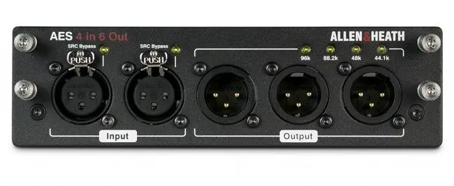 Карта AES3 Allen & Heath DLIVE-M-DL-AES6I4O-A для dLive