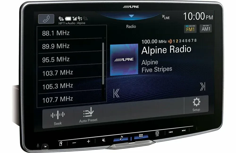 Автомагнитола Alpine iLX-F511 1 DIN, Bluetooth, экран 11" (Floating), без CD/DVD
