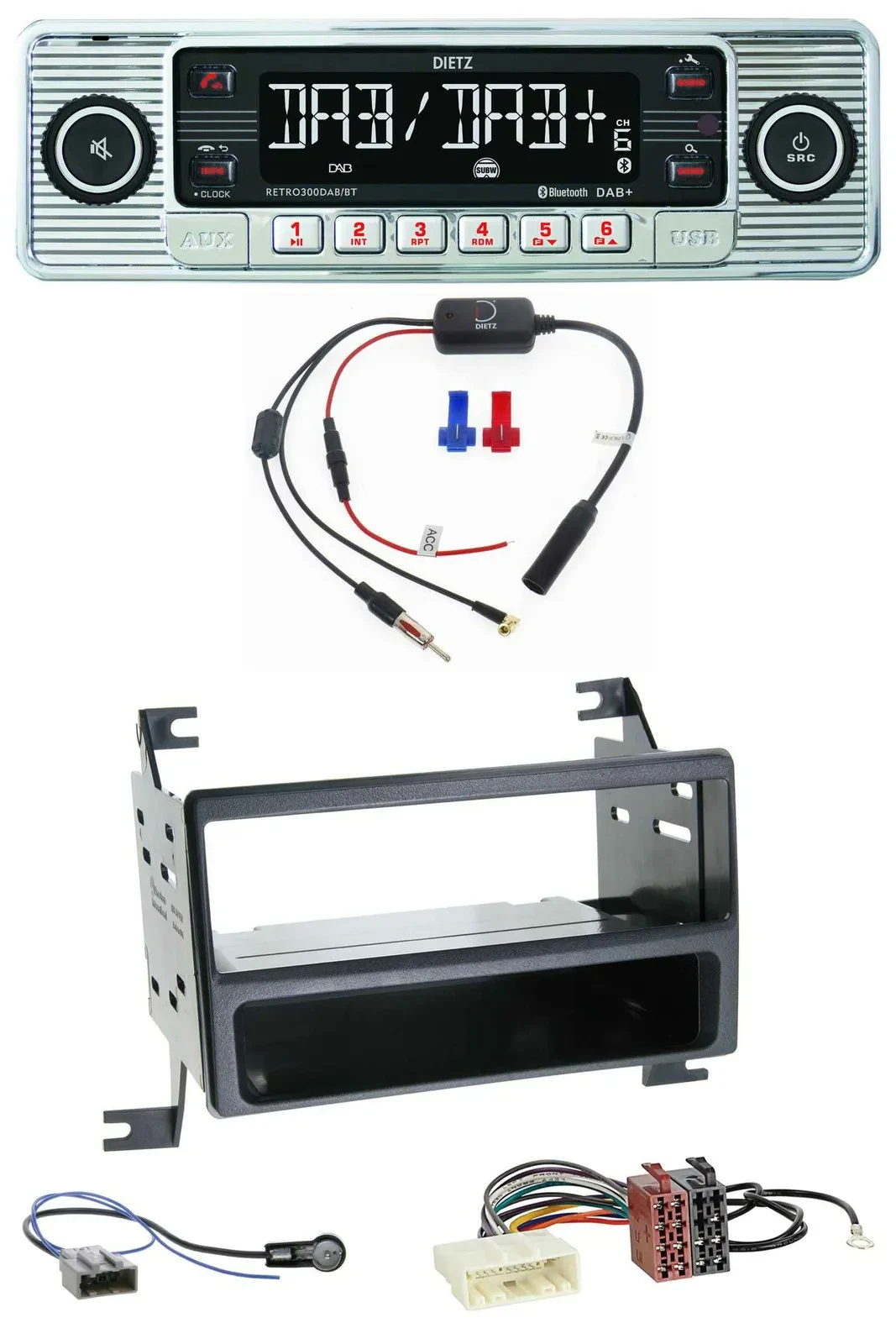 Dietz DAB USB MP3 Bluetooth Autoradio für Nissan Juke (J15, 2010-2014)