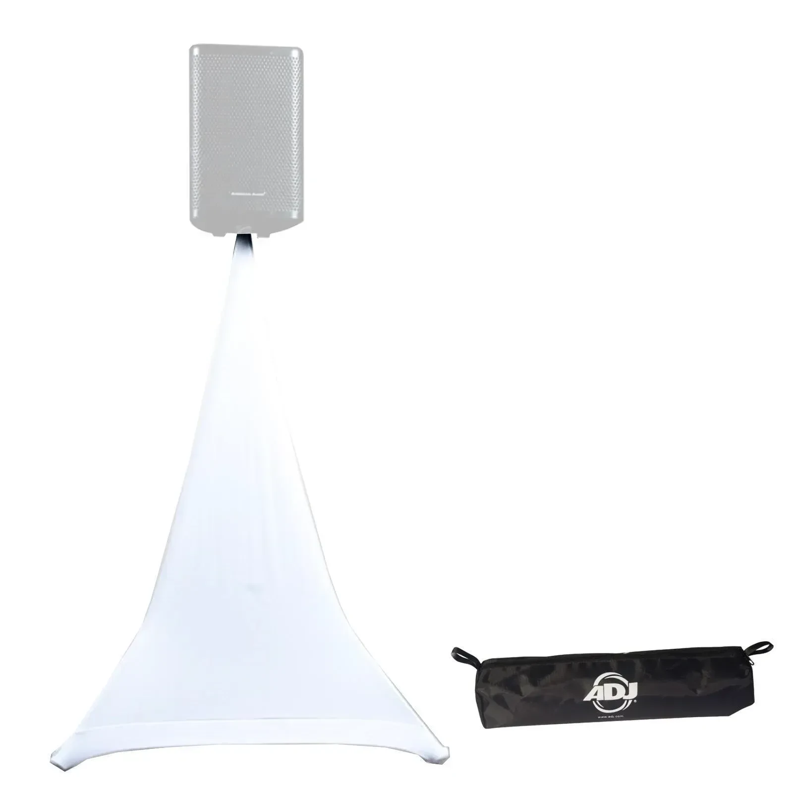 Чехол для стойки колонок American DJ Event Stand Scrim 1W белый, 5 ft, односторонний