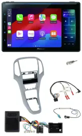 Pioneer Bluetooth DAB Lenkrad USB Autoradio für Opel Astra J 09-16 Platin silber