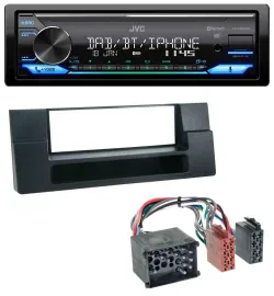 JVC Bluetooth DAB USB MP3 Autoradio für BMW X5 E53 5er E39 Rundpin Ablagefach