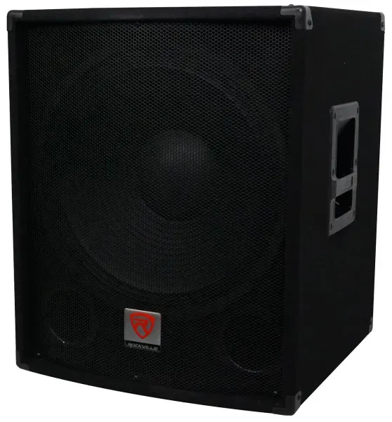 Rockville SBG1184 18" 1000 Watt Passive 4-Ohm Pro DJ Subwoofer, MDF/Pole Mount