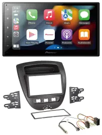 Pioneer DAB Bluetooth 2DIN USB MP3 Autoradio für Peugeot 107 Citroen C1 Toyota A