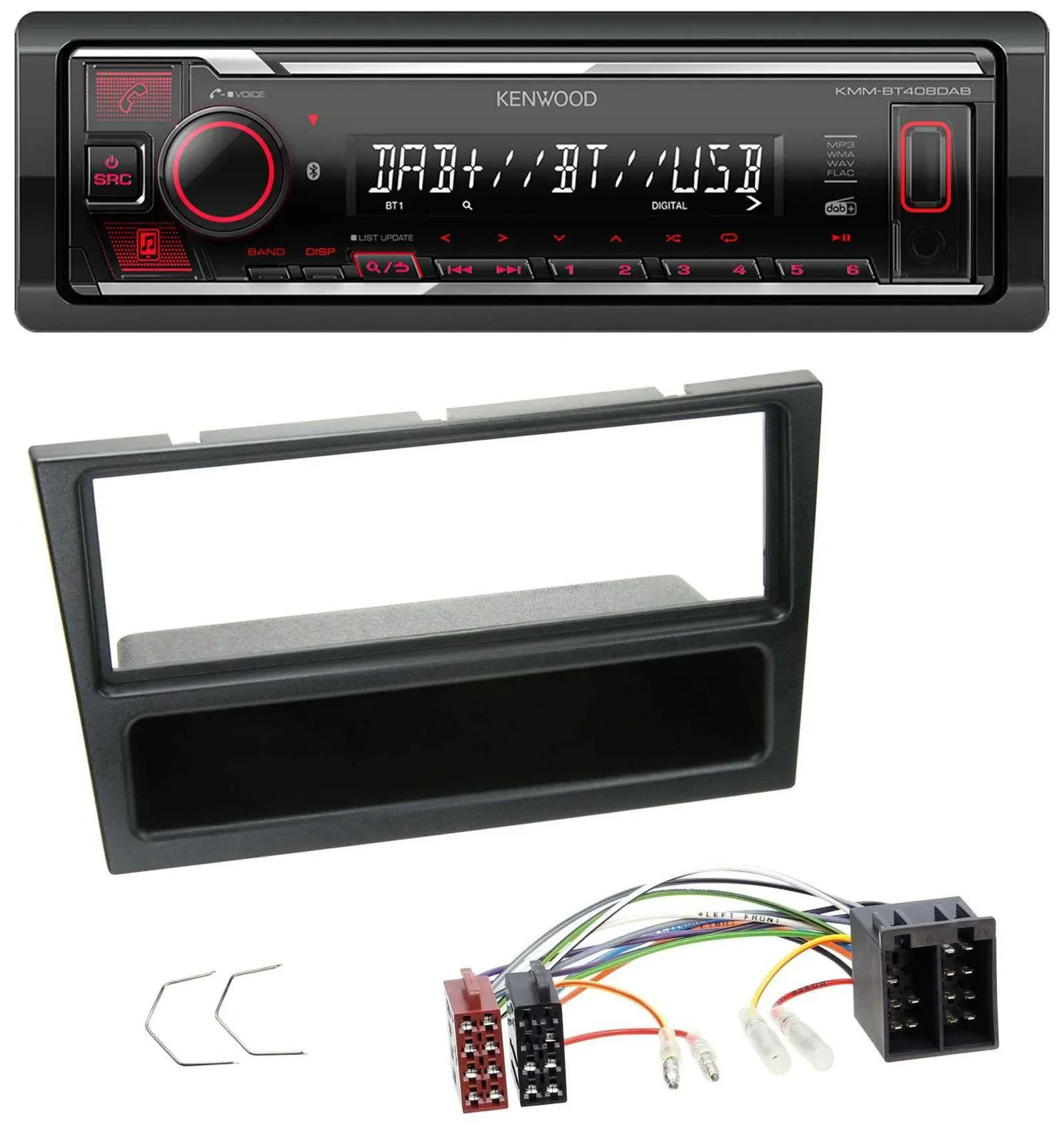Kenwood MP3 Bluetooth USB DAB Autoradio für Opel Agila Combo Vivaro Corsa C Omeg