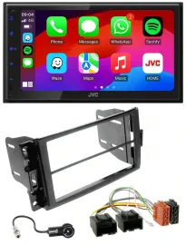 Автомагнитола для Chevrolet Corvette 2005–2013, Uplander JVC 2DIN, DAB, Bluetooth, USB, MP3