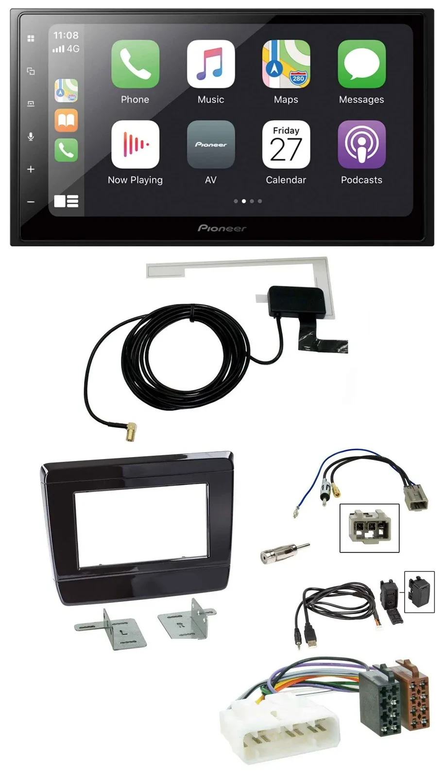 Pioneer USB MP3 2DIN Bluetooth DAB Autoradio für Isuzu D-Max 2020 2021 Klavierla