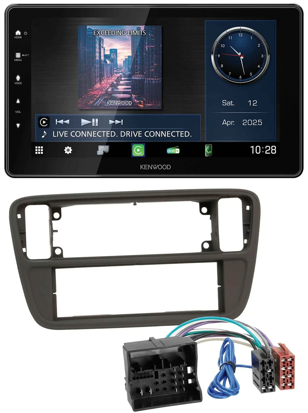 Kenwood MP3 Bluetooth USB DAB Autoradio für Seat Mii (ab 2011)