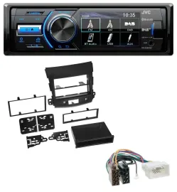 Автомагнитола для Citroen C-Crosser / Mitsubishi Outlander JVC Bluetooth USB DAB MP3