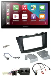 Pioneer USB Lenkrad DAB 2DIN Bluetooth Autoradio für Suzuki Swift ab 2011