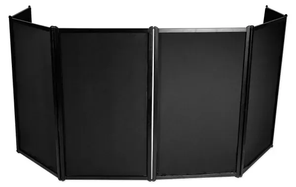 Rockville RFAAC DJ Event Facade 6-Panel Light Metal Frame Booth+Travel Bag+Scrim