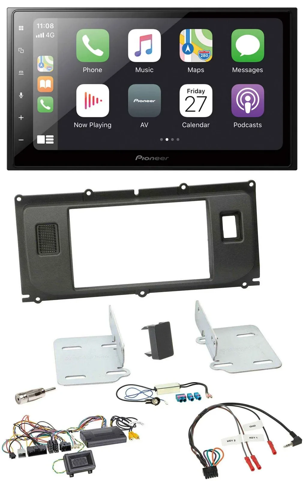 Автомагнитола для Land Rover Evoque Pioneer Bluetooth DAB 2-DIN USB