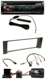 Pioneer USB DAB Lenkrad Bluetooth CD Autoradio für Audi A4 2000-2004 ISO