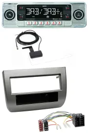 Dietz Bluetooth USB MP3 DAB Autoradio für Lancia Y 843 03-11 dunkelsilbermetalli