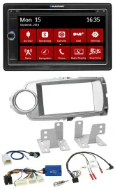 Blaupunkt 2DIN USB DAB Lenkrad Bluetooth TMC Navigation für Toyota Yaris 2011-20
