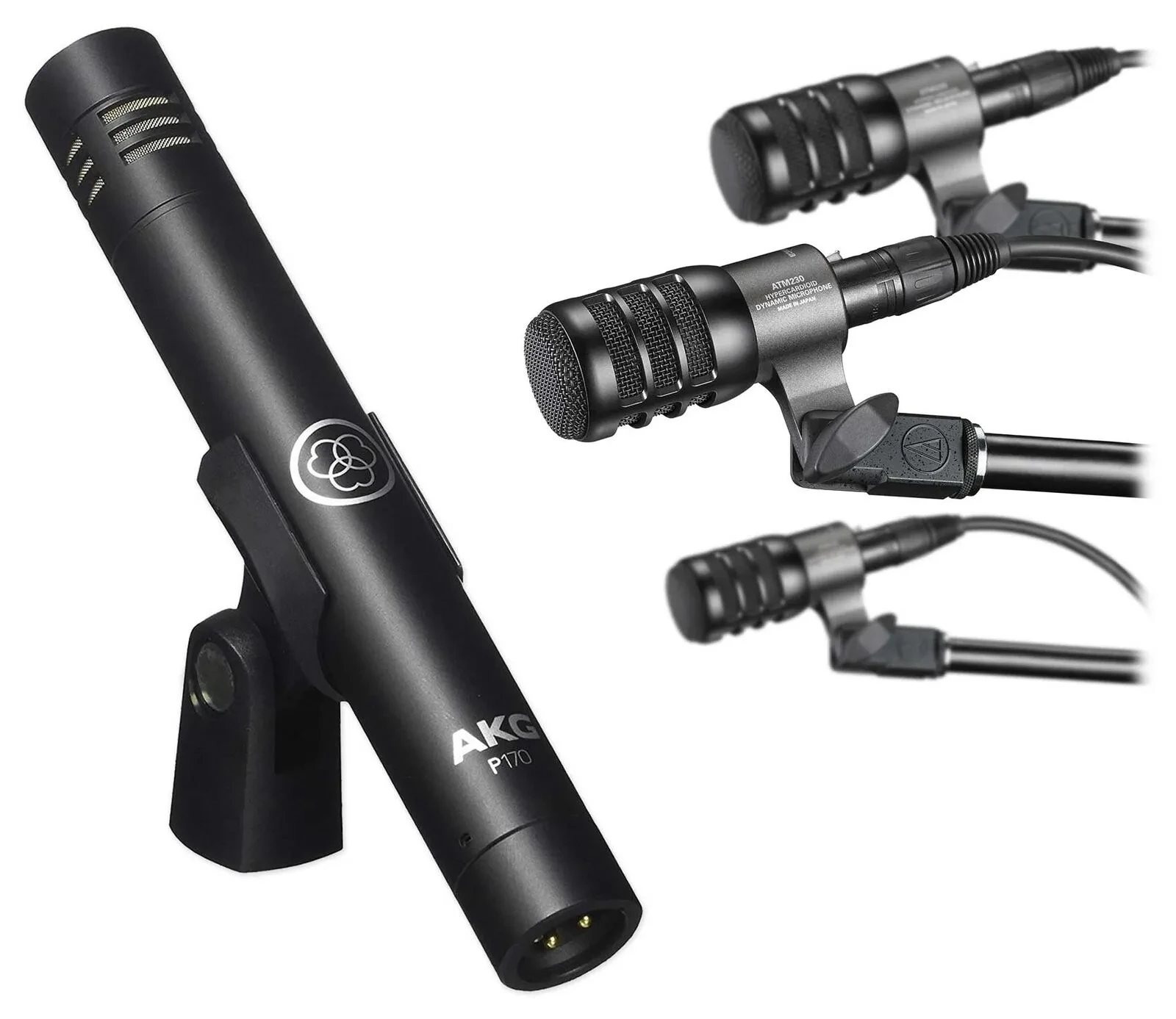 Микрофон для ударных Audio-Technica ATM230PK+P170 (набор, 4 шт.)