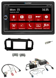 Blaupunkt Bluetooth DAB 2DIN USB DVD Lenkrad Autoradio für Citroen Jumpy Spaceto